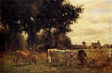 Cows Grazing by Constant Troyon